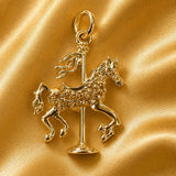 Carrousels Gold Horse Charm