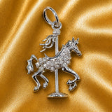 Carrousels Silver Horse Charm
