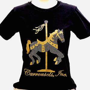 Carrousels Gold Horse Short Sleeve Tee