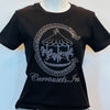 Carrousels Logo Short Sleeve Tee - Clear Rhinestone