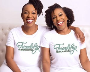 Links Friendship Rhinestone Tee