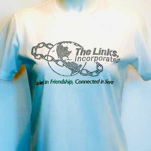Links Logo Rhinestone Tee