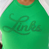 Links Rhinestone Tee