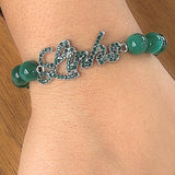 Links Script Letter Bracelets