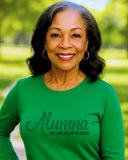 Links Alumna Rhinestone Long Sleeve Tee