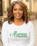 Links Alumna Rhinestone Long Sleeve Tee