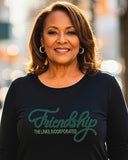 Links Friendship Rhinestone Long Sleeve Tee