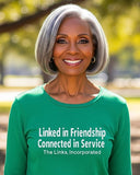 Links Linked in Friendship Connected in Service Long Sleeve Tee