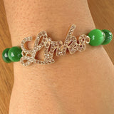 Links Script Letter Bracelets