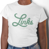 Links Script Rhinestone Tee