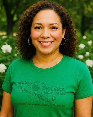 Links Logo Rhinestone Tee
