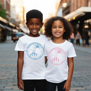 Jack and Jill Vinyl Logo in Outline Tee - Youth