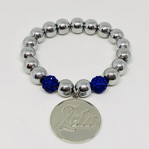 Zeta Phi Beta Zeta Coin Bracelet