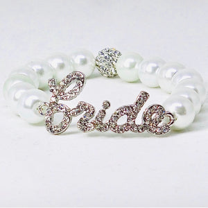 Bride White Pearl Bracelet