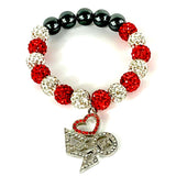 Delta Sigma Theta Heart ΔΣΘ Bracelet