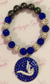 Zeta Phi Beta Round Dove Bracelet