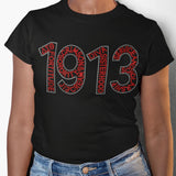 Delta Sigma Theta 1913 Rhinestone Tee
