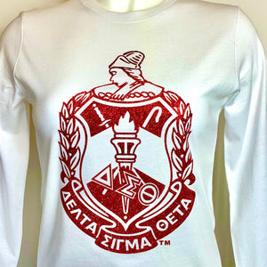 Delta Sigma Theta Crest Long Sleeve Tee
